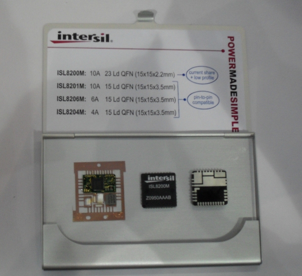 ISL8200M是Intersil最近力推的一款輸出電流高達10A的電源模塊