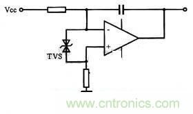 圖5：TVS保護(hù)集成電路的實(shí)例