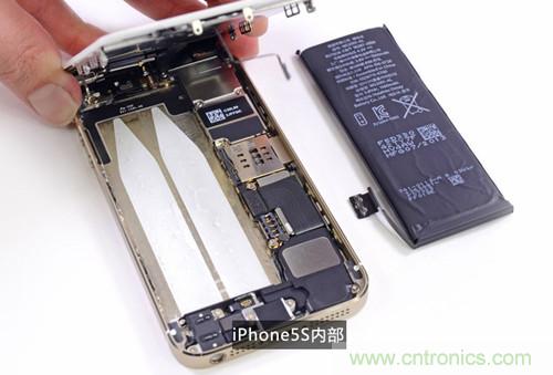 土豪金iPhone 5S拆解：內(nèi)部結(jié)構(gòu)升級，維修難度增加