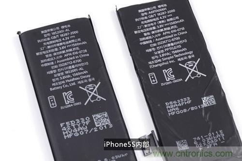 土豪金iPhone 5S拆解：內(nèi)部結(jié)構(gòu)升級，維修難度增加