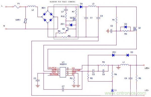 可調(diào)光PFC LED專為驅(qū)動器LED燈泡及燈管設計