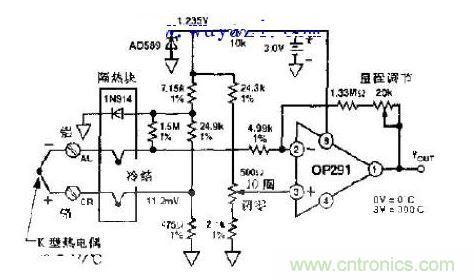 電池冷端熱電偶保護(hù)電路設(shè)計