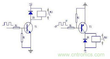 晶體管驅(qū)動繼電器