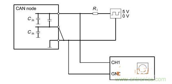  Cdiff測試原理（CANnode輸出線從上往下為CANH、CANL、GND）