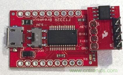  圖4：裝配好的隔離型USB-to-UART轉(zhuǎn)換器。