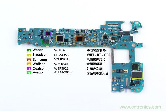 Galaxy Note5拆解，與S系列差距日漸模糊