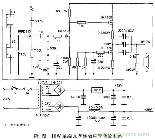 場效應(yīng)管特性及單端甲類功放制作全過程