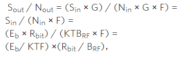 擴(kuò)頻系統(tǒng)的接收機(jī)靈敏度方程