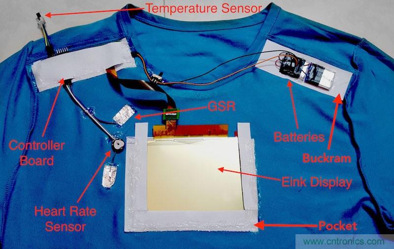 如何DIY一款能監(jiān)控個(gè)人情緒的電子T恤？