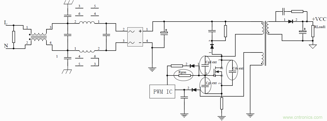 如何改善開(kāi)關(guān)電源電路的EMI特性？