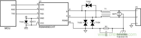 RS-485保護(hù)電路結(jié)電容對(duì)信號(hào)質(zhì)量的影響