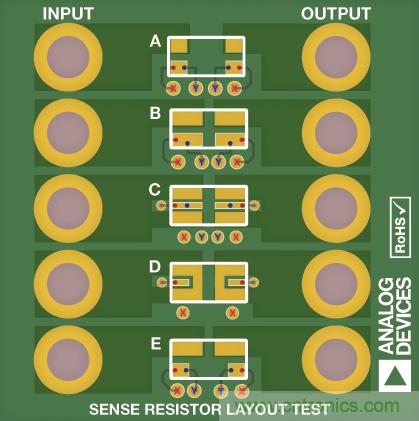 改進低值分流電阻的焊盤布局，優(yōu)化高電流檢測精度