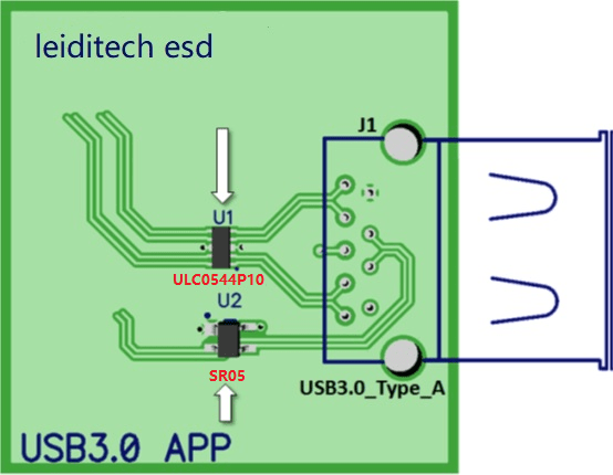 USB3.0接口保護ESD應(yīng)用