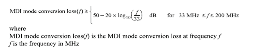 汽車以太網(wǎng)一致性之 MDI 模式轉(zhuǎn)換損耗測(cè)試