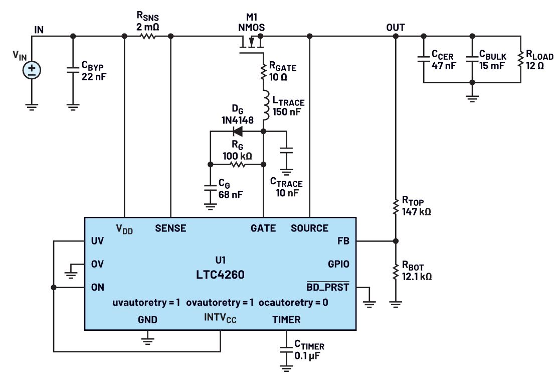 我的熱插拔控制器電路為何會振蕩？